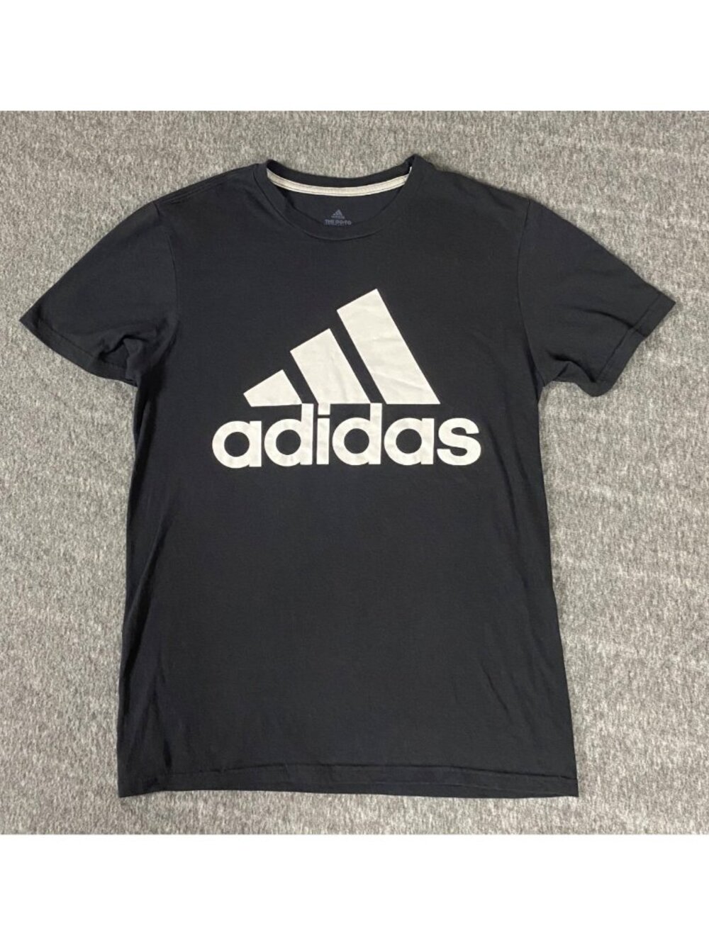 Adidas Shirt Mens Small Black The Go To Performance Tee T-Shirt Short Sleeve